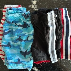 4 pairs baby shorts Garanimals and unbranded